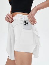 Load image into Gallery viewer, Women Tennis Skirt Women Fitness Sports Skirt With Built-In Shorts Yoga Fitness High Elastic Girl Sweatpants Skirts Golf Skorts
