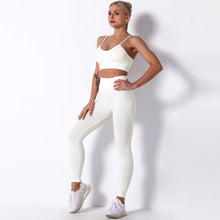 Load image into Gallery viewer, Female Yoga Set Ensemble Seamless Sexy Sport Suit Women Sportswear Leggings Fitness Workout Gym Wear Running Clothing Tracksuit
