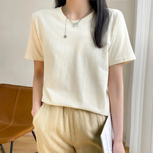 Load image into Gallery viewer, Loose Cotton Summer Tee Women
