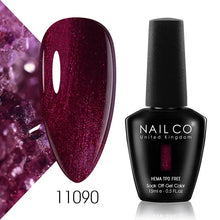 Load image into Gallery viewer, NAILCO 15ml Nail Gel Polish Semi Permanent UV Varnish Nails Art Gel Vernis Manicure TOP BASE Nails Products Supplies Equipment
