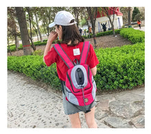 Load image into Gallery viewer, New Dog Pet Backpack Carrier Travel Bag Front Pack Breathable Adjustable with Safety Reflective Strips for Hiking Outdoor Cats
