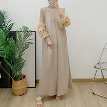 Load image into Gallery viewer, Women Elegant Evening Party Dresses 2025 Summer New Solid Colour Classic Long Sleeve Plate Flower Design Prom Dresses Female
