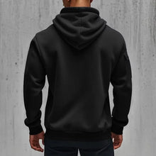 Load image into Gallery viewer, Men's Fashion Casual Hoodie Multi-pocket Sports Long-sleeve Sweatshirt Up Down Print Warm Half Zip Hooded Fitness Pullover Good
