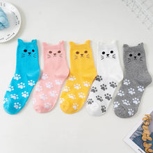 Load image into Gallery viewer, Playful Cat Crew Sock Pack
