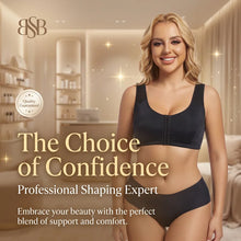 Load image into Gallery viewer, Sports Bra for Women Minimizer Support Front Closure Posture Corrector Shaper Push Up Yoga Fitness Running Padded Bralette
