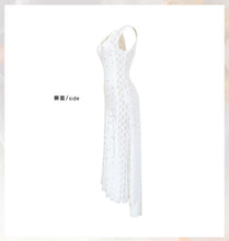 Load image into Gallery viewer, Women's Nightgown Luxury V Neck Sleeveless Night Dress Fashion Slim White Princess Long Dress Summer Ladies Sleepwear Vestido
