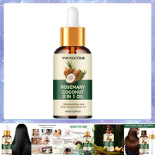 Load image into Gallery viewer, Rosemary Oil Hair Essential Coconut Oil Improve Hair Loss And Nourishes Strengthen Hair Roots Scalp Treatment Hair Care
