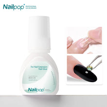 Load image into Gallery viewer, Nailpop 15ml Brush On Nail Glue Easy Application Long-Lasting Super Strong Nail Bond for Acrylic Nails Nail Tips Press On Nails
