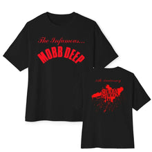 Load image into Gallery viewer, Mens Brand Fashion T-shirt Summer T Shirts Mobb Deep Mens Infamous on Red T-shirt Red Unisex Short Sleeve Male Casual Tee-shirt

