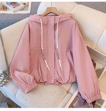 Load image into Gallery viewer, Hooded Casual Zipper Workwear Jacket
