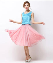 Load image into Gallery viewer, Silk Pleated High Waist Midi
