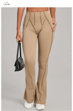 Load image into Gallery viewer, Gym Workout Women's Wide-Leg Tight-Fitting Hip-Lifting Yoga Flared Pants Dance High-Waist Flared Casual Outdoors Sports Trousers
