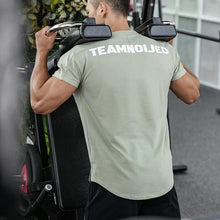 Load image into Gallery viewer, Men's Gym T Shirts Quick Dry Short Sleeve Summer Sports T-shirt Elastic Fitness Workout Tops Casual Bodybuilding Athletic Tee
