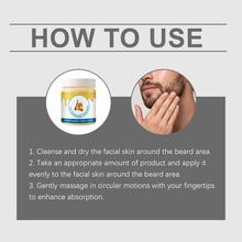 Load image into Gallery viewer, 100g Men Beard Care Gel Moisturizing Nourishing Pores Non-sticky Refreshing Soothing Red Lightweight Daily Maintain Beard Gel

