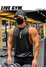 Load image into Gallery viewer, Men's Gym Clothing Summer Casual Tank Top Bodybuilding Sleeveless Shirt Sports Quick Dry Fitness Vest Workout Running Undershirt
