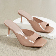 Load image into Gallery viewer, Women High Heel Sandals 2026 Summer New Fashion Square Toe Open Toe Women Elegant Casual Comfortable Black High Heel Sandals
