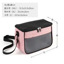 Load image into Gallery viewer, Portable Small Pet Travel Bag Breathable Animal Carrier Bag Rabbit Hamster Hedgehog Ferret Outdoor Inclined Shoulder Bag
