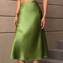 Load image into Gallery viewer, Elegant Summer A-Line Midi Skirt
