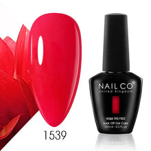 Load image into Gallery viewer, NAILCO 15ml Nail Gel Polish Semi Permanent UV Varnish Nails Art Gel Vernis Manicure TOP BASE Nails Products Supplies Equipment
