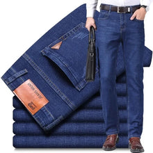 Load image into Gallery viewer, Classic Straight Stretch Denim Jeans
