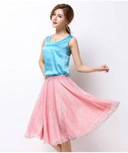 Load image into Gallery viewer, Silk Pleated High Waist Midi
