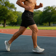 Load image into Gallery viewer, Men's Quick Dry Running Shorts with Drawstring and Zip Pockets - Ideal for Athletic Workouts and Gym Sessions
