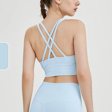 Load image into Gallery viewer, New Summer Sexy Sports Bras Women Fitness Vest Sports Top Cross Back Yoga Bra Running Fitness Breathable Shockproof Yoga Bra
