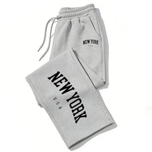 Load image into Gallery viewer, NEW YORK Printed Jogger Pants for Men &amp; Women High Quality Breathable Sweatpants for Running Casual Wear
