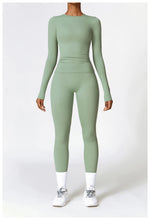 Load image into Gallery viewer, Fitness Leggings High Rise Hip Lift Brushed Soft Material For Ladies Outdoor Elastic Slim Fit Outer Wear Sports Tight Pants
