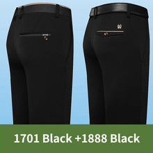 Load image into Gallery viewer, Men’s Classic Black Slim Fit Office Dress Pants
