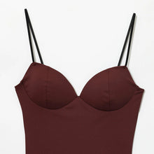 Load image into Gallery viewer, Women's Tops Bustier Corset Crop Slip Top Women Bodycon Backless Sexy Tops 2026New Brown Black Gray Camisole Vest Female Fashion
