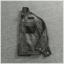 Load image into Gallery viewer, Washed Cargo Denim Jacket

