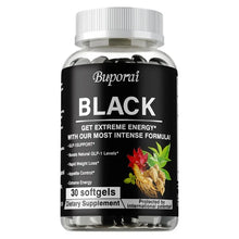 Load image into Gallery viewer, Black Metabolism Support Capsule Supplement
