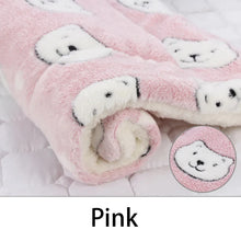 Load image into Gallery viewer, Flannel Pet Sleeping Mat Dog Bed Cat Litter Puppy Bed Dog Sofa Lovely Mattress Cushion for Small Large Dog Blanket For Winter
