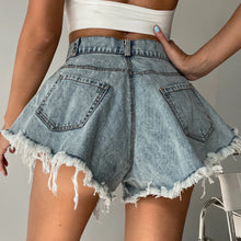 Load image into Gallery viewer, Women Denim Shorts Jeans Summer Beach Clothing Feminino Wide Leg Loose Short Femme Pantalones Cortos Ropa Mujer Fashion Clothes
