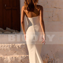 Load image into Gallery viewer, Modern Backless Mermaid Bridal Gown

