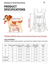 Load image into Gallery viewer, Pet Bag Outdoors Carrying Front-Hugging Large Dog Backpack Convenient Carrying Bag
