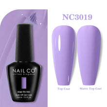Load image into Gallery viewer, NAILCO 333 Colors Gel Nail Polish Semi Permanent Varnishes Nails Art Design Hybrid Soak Off Top Base Coat UV Gel Manicure 15ml
