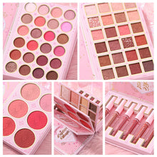 Load image into Gallery viewer, 5 Layers All In One Makeup Book Palette,48 Eyeshadow+6 Blush+Contour Highlight Brow Pomade+6 Lipstick Full Face Makeup Kit

