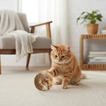 Load image into Gallery viewer, 1/2/3/6pcs Rabbit Fur Ball Interactive Cat Toy Pet Product Containing Catnip Toy Ball Chasing Plush Toy Ball Cat Accessories 8cm
