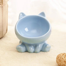 Load image into Gallery viewer, Cat Bowl Pet Accessories Ceramic Diagonal High Feet Cute Protection Cervical Spine Dog Bowl Drink Water Bowl Pet Supplies
