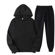 Load image into Gallery viewer, Men Tracksuit 2 Pieces Sets Hooded Sweatshirt +Drawstring Pants Male Hoodies Running Sportswear Men Women Autumn Sportwear
