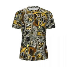 Load image into Gallery viewer, Gym T Shirt For Men Steampunk Design T-Shirts Fashion Wonderful Clockwork Vintage Summer Tees O Neck Streetwear Design Tops
