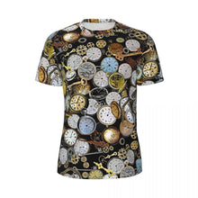 Load image into Gallery viewer, Gym T Shirt For Men Steampunk Design T-Shirts Fashion Wonderful Clockwork Vintage Summer Tees O Neck Streetwear Design Tops
