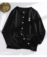 Load image into Gallery viewer, Korean V Neck Knit Cardigan
