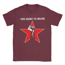 Load image into Gallery viewer, Rage Against the Machine T Shirts for Men 100% Cotton Unique T-Shirt Round Neck  Tee Shirt Short Sleeve Clothes Big Size
