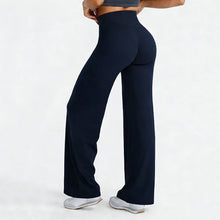 Load image into Gallery viewer, Sports Yoga High Waist Flared Leggings Women Gym Naked Feel Lift The Hips Wide Leg Pants Woman Pilates Running Sport Trousers
