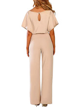 Load image into Gallery viewer, Women's Belted Jumpsuit Casual Wide-Leg Pants  Summer Commute Outfit  Stylish &amp; Comfortable
