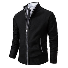 Load image into Gallery viewer, Stand Collar Fleece Zip Cardigan
