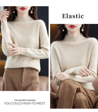 Load image into Gallery viewer, Merino Wool Mock Neck Pullover
